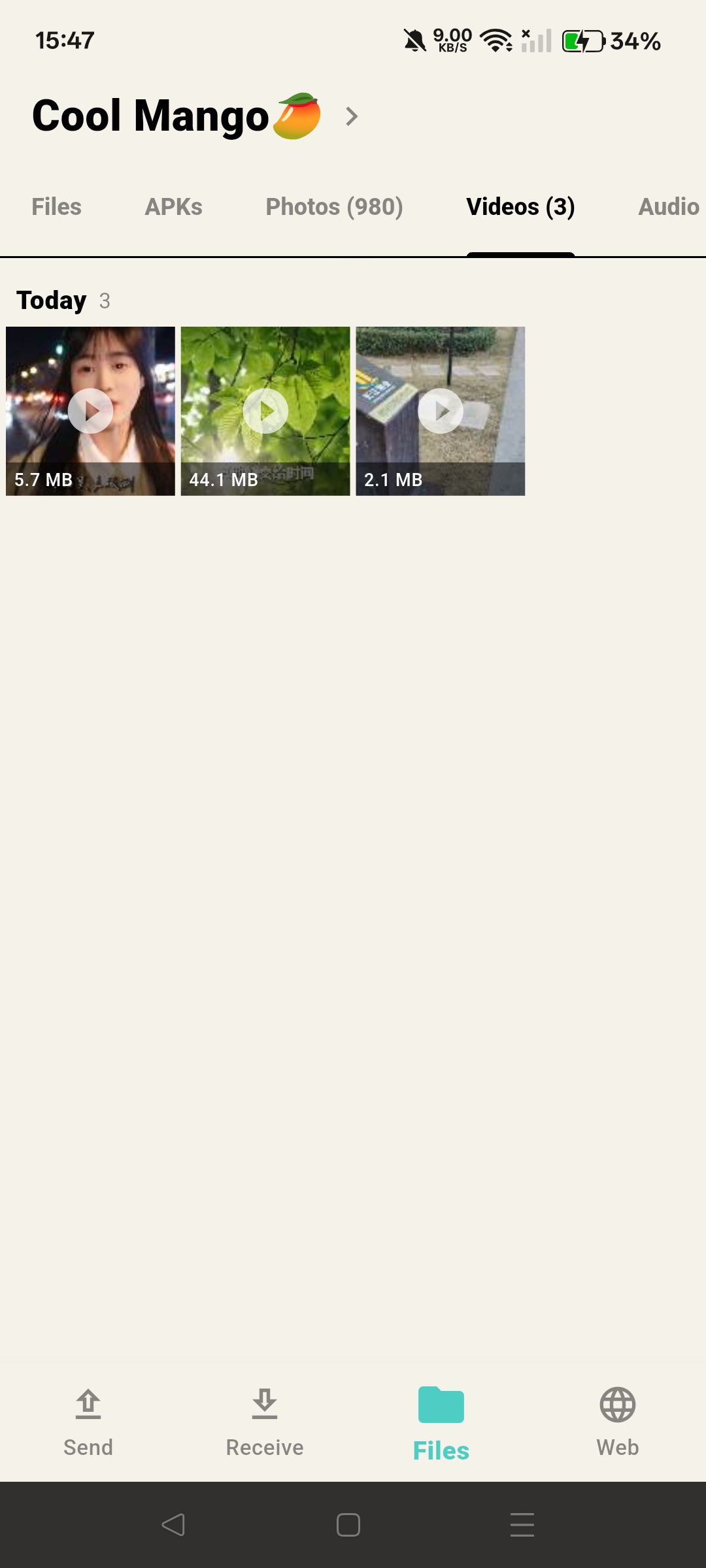 Received Videos