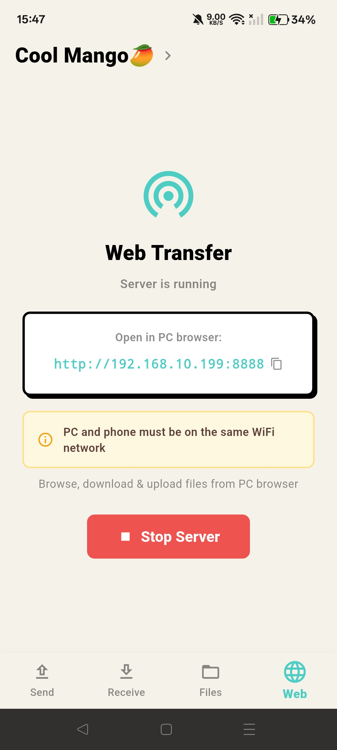 Web Transfer